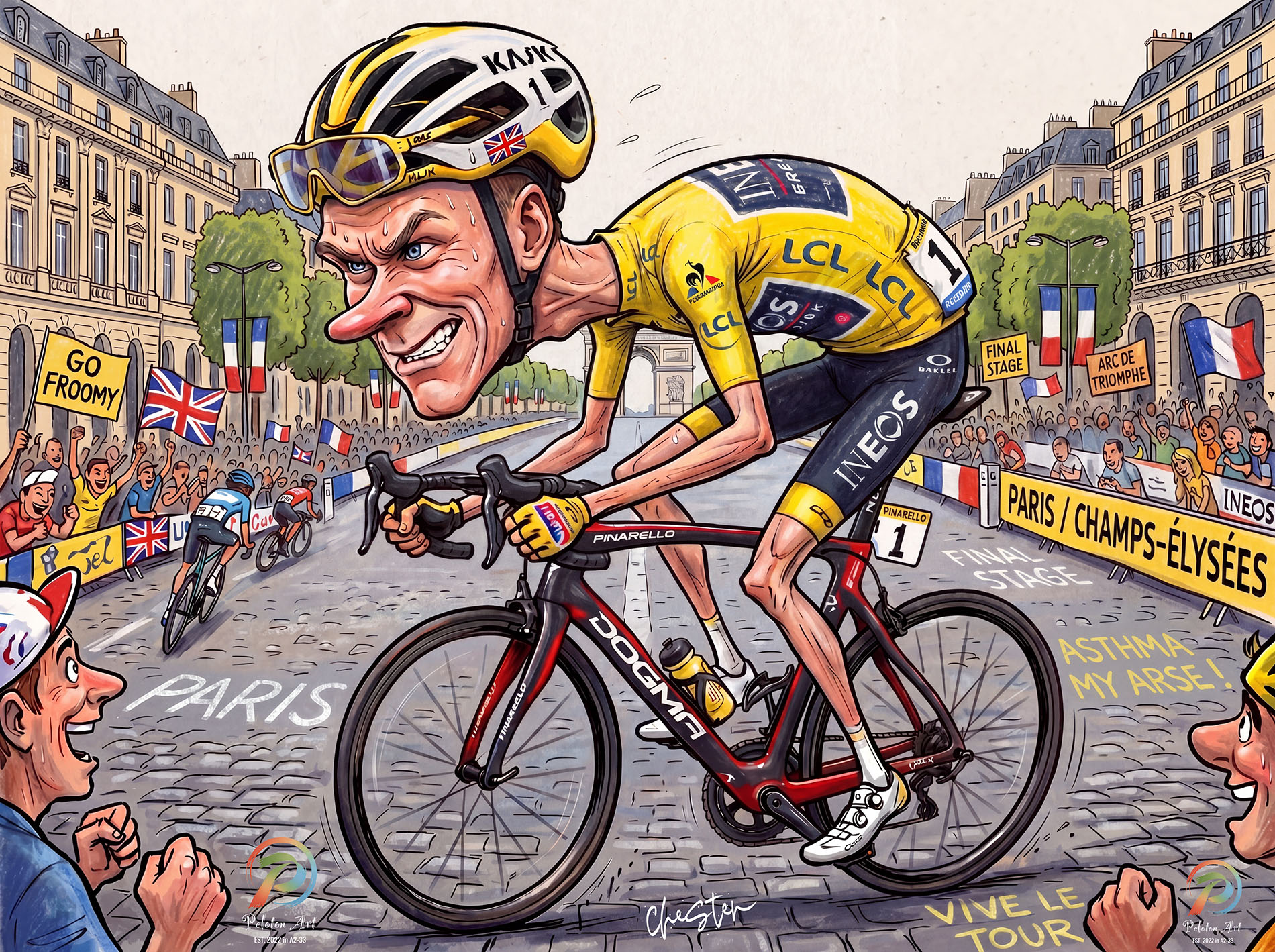 Salbutamol Froome artwork by Chester Duncalf-Massey