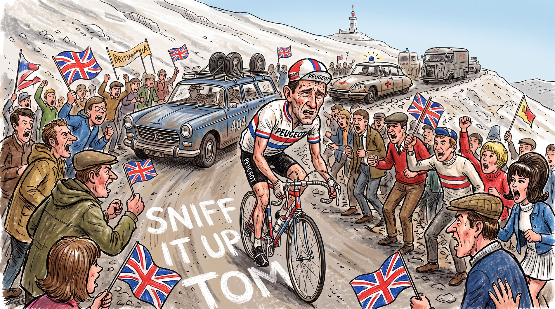Tom 'Sniff' Simpson artwork by Chester Duncalf-Massey
