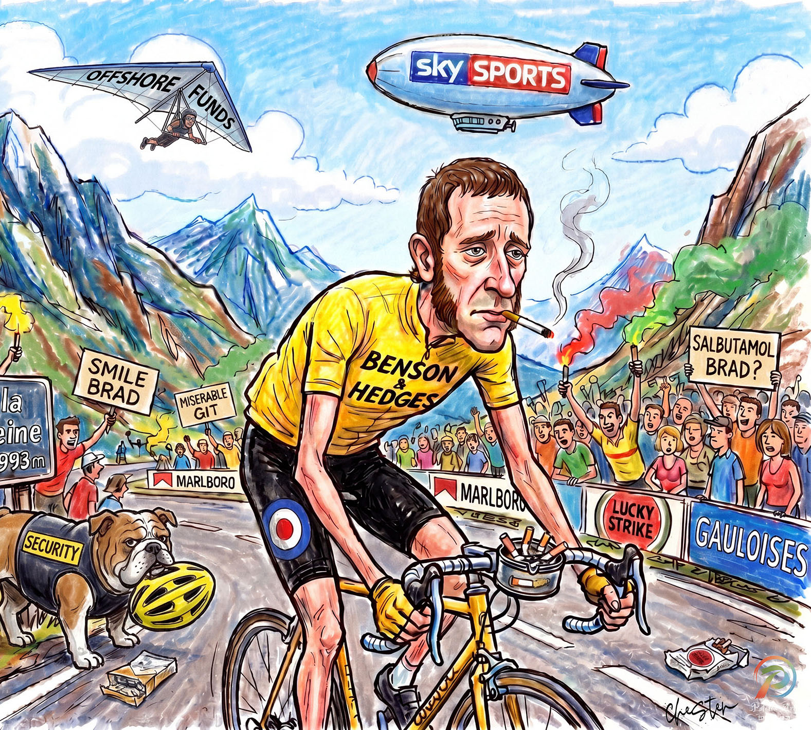 Happy Wiggins artwork by Chester Duncalf-Massey